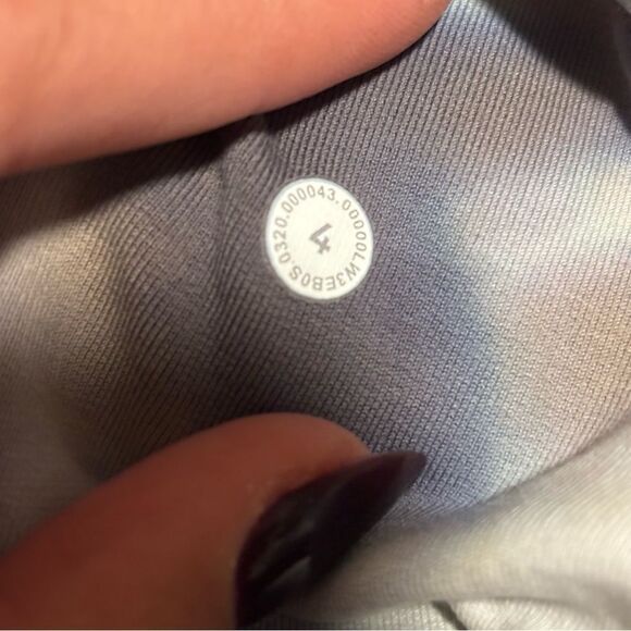 Lululemon All Yours Hoodie Tie Dye Fleece Marmoleado Tie Dye Graphite- Size 4 - Picture 7 of 8